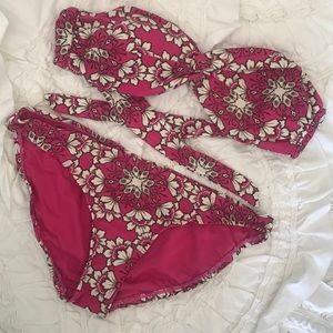 Converse Floral Bandeau Bikini